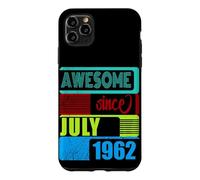 Custodia per iPhone 11 Pro Max 64 Anni Vintage 1962 nato Luglio Fantastico da