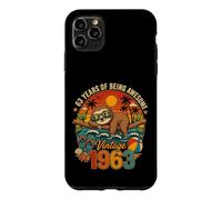 Custodia per iPhone 11 Pro Max 64th Birthday Retro Sloth Tropical Vintage 1962 64 Years Old