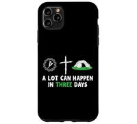Custodia per iPhone 11 Pro Max A Lot Can Happen In 3 Days Easter Day Jesus Cross Christian