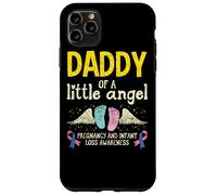 Custodia per iPhone 11 Pro Max Aborto spontaneo per la consapevolezza della perdita infantile Daddy Of A Little Angel