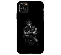 Custodia per iPhone 11 Pro Max Abraham Lincoln Rock Presidente Suonare Chitarra Elettrica