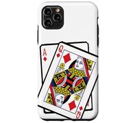 Custodia per iPhone 11 Pro Max Ace & Queen of Diamonds 21st Birthday Twenty One Years Old
