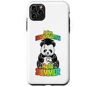 Custodia per iPhone 11 Pro Max Adios Kindergarten Hello Summer Funny Happy Panda Bear