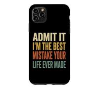 Custodia per iPhone 11 Pro Max Admit It Im The Best Mistake Divertente Retro Coppie Citazione