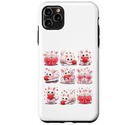 Custodia per iPhone 11 Pro Max Adorable Bunny with Hearts and Yarn