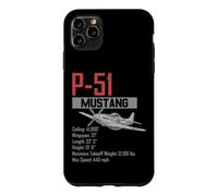 Custodia per iPhone 11 Pro Max Aereo da caccia americano P51 Mustang della seconda guerra