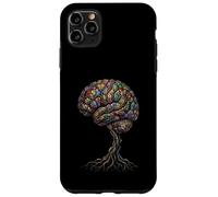 Custodia per iPhone 11 Pro Max Albero Cervello Astratto Anatomia Natura Arte