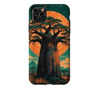 Custodia per iPhone 11 Pro Max Albero di Baobab Sotto Un Cielo Pieno Di Stelle
