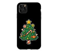 Custodia per iPhone 11 Pro Max Albero di Natale Candy con stella