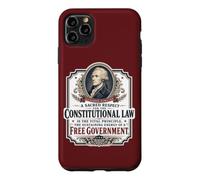 Custodia per iPhone 11 Pro Max Alexander Hamilton US Costituzione Libera Governo Citazione