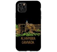 Custodia per iPhone 11 Pro Max Alhambra Granada Spagna Viaggio Souvenir Città Landmark Gift