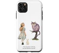 Custodia per iPhone 11 Pro Max Alice Adventures Wonderland Vintage Libro Citazione Lewis Carrol