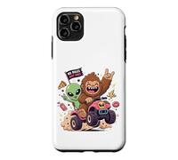 Custodia per iPhone 11 Pro Max Alien Bigfoot No 'Rules Just Vibes Funny Cryptid
