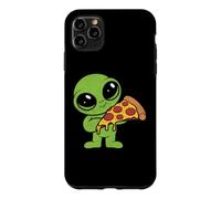 Custodia per iPhone 11 Pro Max Alieno Carino Con Fetta Di Pizza Fast Food