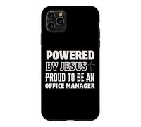 Custodia per iPhone 11 Pro Max Alimentato da Jesus Orgoglioso di essere il responsabile dell"ufficio Christian