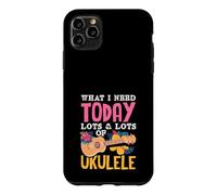 Custodia per iPhone 11 Pro Max All I Need Is This Ukulele Divertente Lettore Musicale Hawaiano