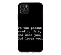 Custodia per iPhone 11 Pro Max Alla persona che legge questo Dio ti vede Dio ti ama
