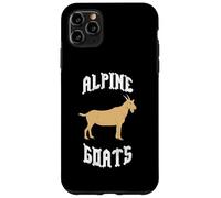 Custodia per iPhone 11 Pro Max Alpine Goats Mountain Charm Rustico Fattoria Animale
