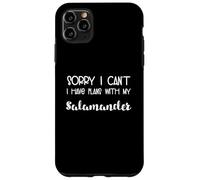 Custodia per iPhone 11 Pro Max Amante degli animali Mi dispiace non posso avere piani con la mia salamandra