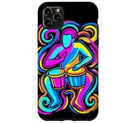 Custodia per iPhone 11 Pro Max Amante del bongo Musica retrowave