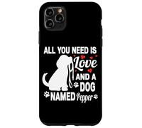 Custodia per iPhone 11 Pro Max Amante dell'animale domestico del cane sveglio del pepe del cane