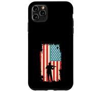 Custodia per iPhone 11 Pro Max American Flag Violinista Orchestra String Instrument