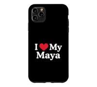 Custodia per iPhone 11 Pro Max Amo il mio cuore Maya Maya Love Maya