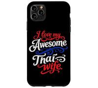 Custodia per iPhone 11 Pro Max Amo la mia impressionante moglie thai citazione