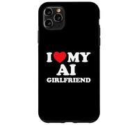 Custodia per iPhone 11 Pro Max Amo la mia ragazza AI Divertente Tech Amore virtuale