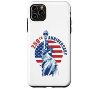 Custodia per iPhone 11 Pro Max An Amazing 250 Years 1776-2026 Birthday American (White)
