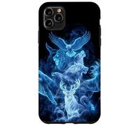 Custodia per iPhone 11 Pro Max Animali selvatici Balena Aquila Cavallo Blu Lupo Mondo