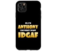 Custodia per iPhone 11 Pro Max Anthony Costume IDGAF Divertente Meme Halloween Costume Per Tony