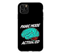 Custodia per iPhone 11 Pro Max Anxiety Humor Panic Mode Activated Brain