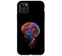 Custodia per iPhone 11 Pro Max Arte fluida astratta di anatomia del cervello colorato