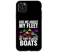 Custodia per iPhone 11 Pro Max Ask Me About My Fleet Of Tiny Plastic Boats 3D Printing Fun