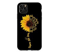 Custodia per iPhone 11 Pro Max ASL American Sign Language Sunflower Share the Love