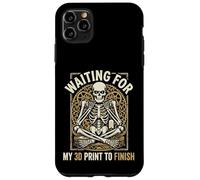 Custodia per iPhone 11 Pro Max Aspettando che la mia stampa 3D finisca Funny Maker Design