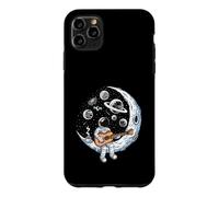 Custodia per iPhone 11 Pro Max Astronauta che suona la chitarra sulla luna