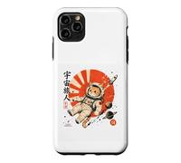 Custodia per iPhone 11 Pro Max Astronauta giapponese Cosmic Wanderer Space Cat