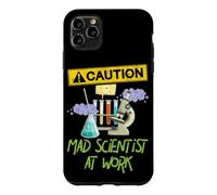 Custodia per iPhone 11 Pro Max ATTENZIONE Scienziato pazzo al lavoro - Funny Science Scientist's