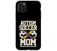 Custodia per iPhone 11 Pro Max Autismo Calcio Mamma Più Forte Persona Sul Campo Simbolo Infinito