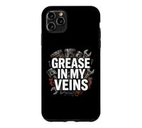 Custodia per iPhone 11 Pro Max Auto Mechanic Grease In My Veins Gearhead