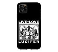 Custodia per iPhone 11 Pro Max Ave Satana Live Love Lucifer With Dancing Demons Original