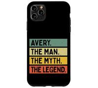 Custodia per iPhone 11 Pro Max Avery The Man The Myth The Legend Citazione personalizzata divertente