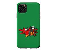 Custodia per iPhone 11 Pro Max Aztec Wind God Ehecatl Maschera Mesoamericana Graphic Boys