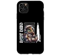 Custodia per iPhone 11 Pro Max Baby Roar Astronaut Dinosaur Dino Space Cosmic Galactic Art