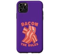 Custodia per iPhone 11 Pro Max Bacon The Rules Kawaii Carino Divertente