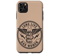 Custodia per iPhone 11 Pro Max Bad Women Snake Pugnale Vintage Rebel Grafica