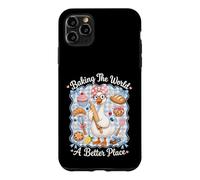 Custodia per iPhone 11 Pro Max Baking The World A Better Place Cute Goose Pun Bake Design