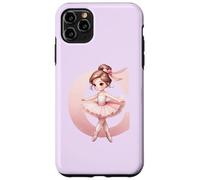 Custodia per iPhone 11 Pro Max Ballerina Ragazza Danza Nome Prima Lettera C Ragazza Tutu Ballet